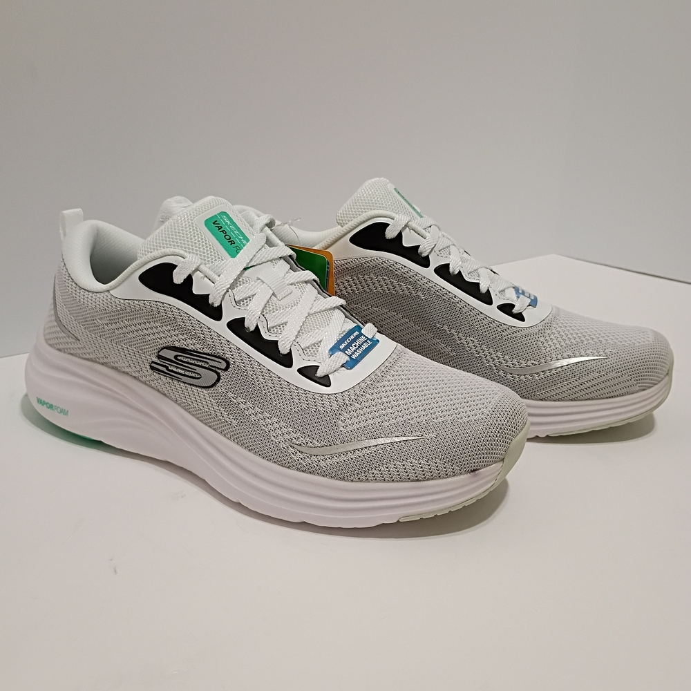 Skechers Vapor Foam Smooth Ride Women's White Vegan Sneakers - Picture 3 of 13